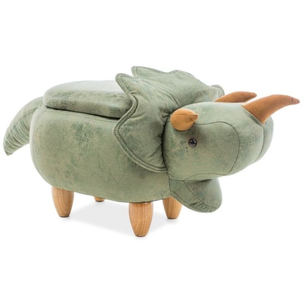 Dinosaur djurpuff - Grn/ek