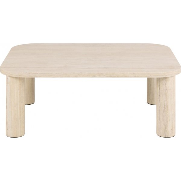 Solano soffbord 100 x 75 cm - Beige travertin-look