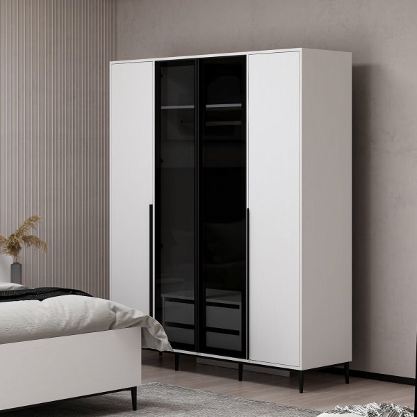 Armoire élévatrice 180 x 52 x 218 cm - Blanc Armoire élévatrice 180 x 52 x 218 cm - Blanc