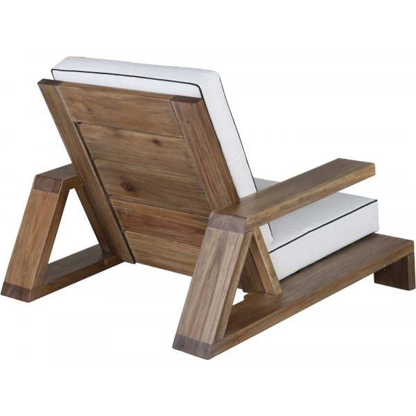 Fauteuil Daria - Marron/Blanc Fauteuil Daria - Marron/Blanc