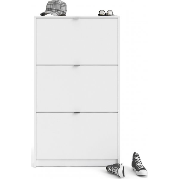 Shoes skoskåp med 3 fack - Vit Shoes skoskåp med 3 fack - Vit