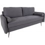Imola 2,5-sits soffa - Gr/svart