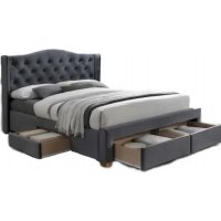 Duncan sngram med frvaring 160x200 cm - Gr sammet