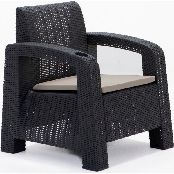 Groupe de salon Olimpos - Anthracite Groupe de salon Olimpos - Anthracite