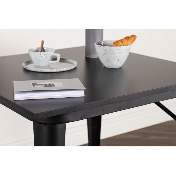 Tempe matbord 80 x 80 cm - Svart Tempe matbord 80 x 80 cm - Svart