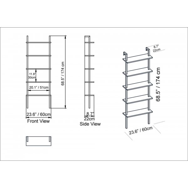 Bibliothque Piante - Noir
