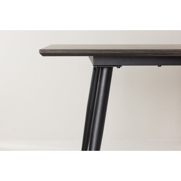 Keholmen matbord 220 x 100 cm - Svart/Brun