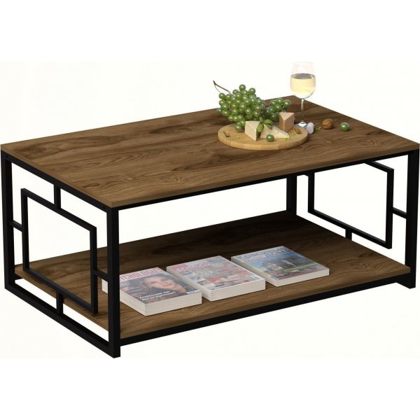 Kelvin soffbord 120 x 60 cm - Valnöt/svart Kelvin soffbord 120 x 60 cm - Valnöt/svart