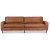 Sandö 3,5-sits soffa 260 cm - Cognac ecoläder