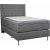 Lit continental complet Dream avec tte de lit et suspension  poches - 120 x 200 cm - Gris clair