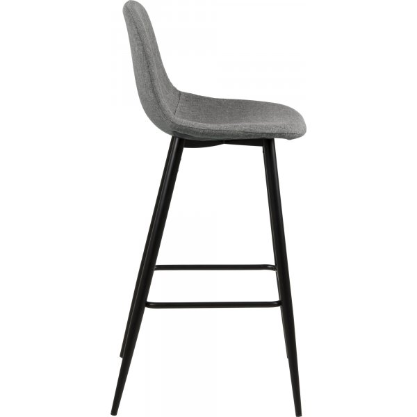 Tabouret de bar Wilma 101 cm - Gris clair/noir