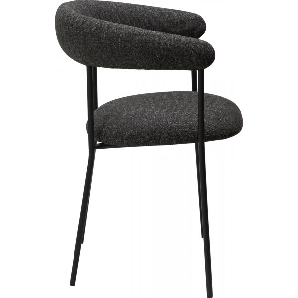 Fauteuil Plenti - Bouclé noir/noir Fauteuil Plenti - Bouclé noir/noir