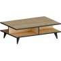 Diamond soffbord 90 x 50 cm - Ek/svart