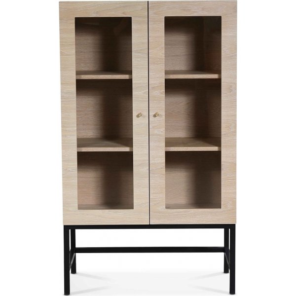 Carl vitrinskp lgt (Highboard) - Whitewash + Mbeltassar