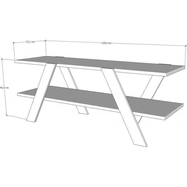 April TV-bänk - Vit April TV-bänk - Vit