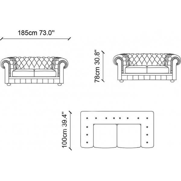 Cupon 2-sits soffa - Gr�n