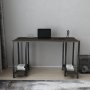 Academy skrivbord 125,2 x 60 cm - Svart/mrkgr