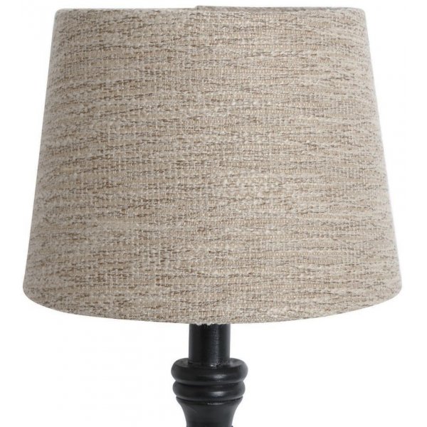 Rund lampskrm 16x20x15 cm - Natur (grovt linne)