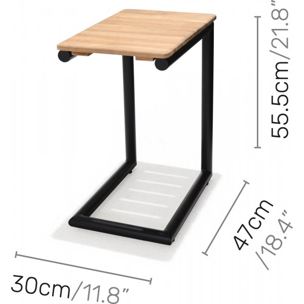 Portals lounge groep 3 - Zwart/teak Portals lounge groep 3 - Zwart/teak
