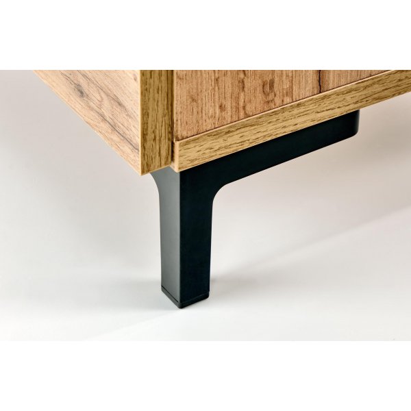 Chantelle sängbord - Ek/svart Chantelle sängbord - Ek/svart