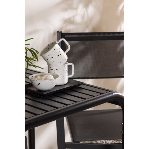 Borneo utematgrupp med 2 st Copacabana stolar - Svart