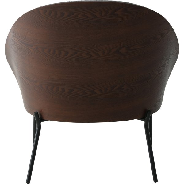 Fauteuil Canelas Gris clair/Marron fonc