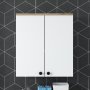 Mendy vggskp 65 cm - Valnt/vit
