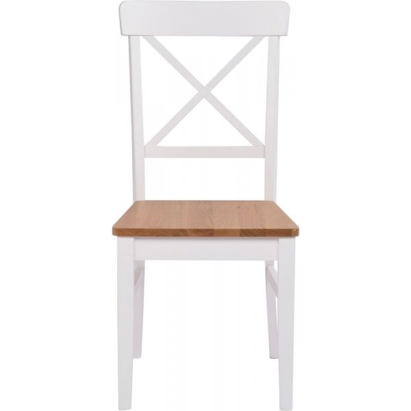 Beverly stol - Vit / Ek Beverly stol - Vit / Ek