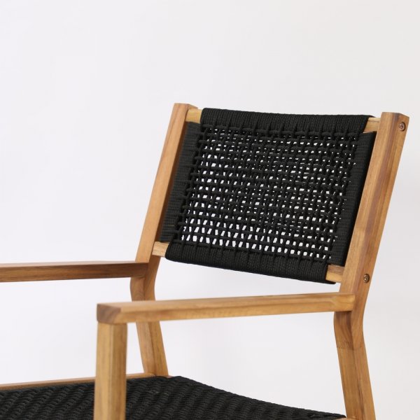 Chaise de salle à manger Little John - Noir/Naturel Chaise de salle à manger Little John - Noir/Naturel