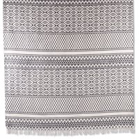 Stentvättad bomullsmatta Tarifa - Svart - 135x190 cm Stentvättad bomullsmatta Tarifa - Svart - 135x190 cm