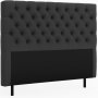 Presley snggavel med knappar 140 cm - Mrkgr