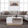 Camilla soffbord 90 x 60 cm - Ek/vit