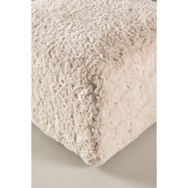 Frankie sittpuff 50 x 50 cm - Beige teddy Frankie sittpuff 50 x 50 cm - Beige teddy