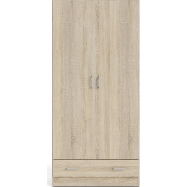 Armoire Space avec 2 portes et 1 tiroir - Chêne Armoire Space avec 2 portes et 1 tiroir - Chêne