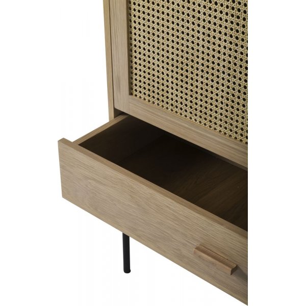 Halsten vitrinskp - Ekfanr/svart