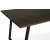 Edge 3.0 matgrupp 190x90 cm inkl 6 st valnöt pinnstolar Castor - Brownstained table