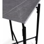 Wayne sidobord kryss 40 x 40 cm - Ljusgr marmor (Foliering)
