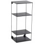 BOBO vgghngt sngbord 73x32 cm - Svart metall