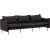 Brunskr 3-sits soffa - Svart