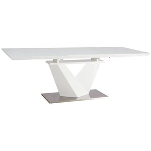 Table  manger extensible Taylor 85x160-220 cm - Blanc