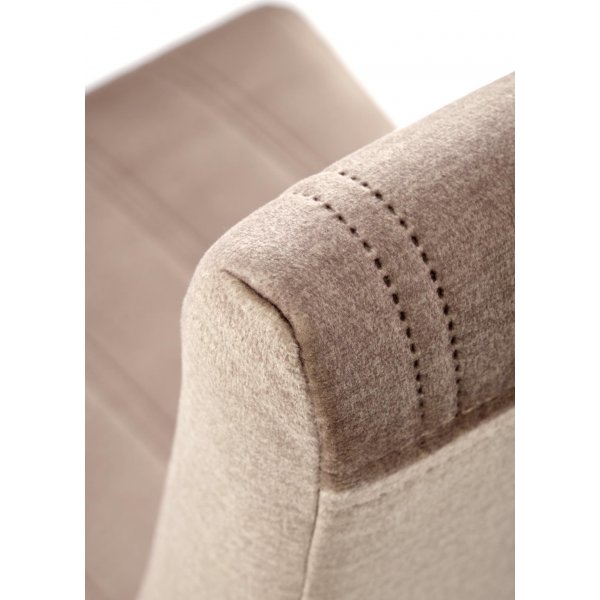 Chaise de salle à manger chiné - Velours beige/hêtre Chaise de salle à manger chiné - Velours beige/hêtre