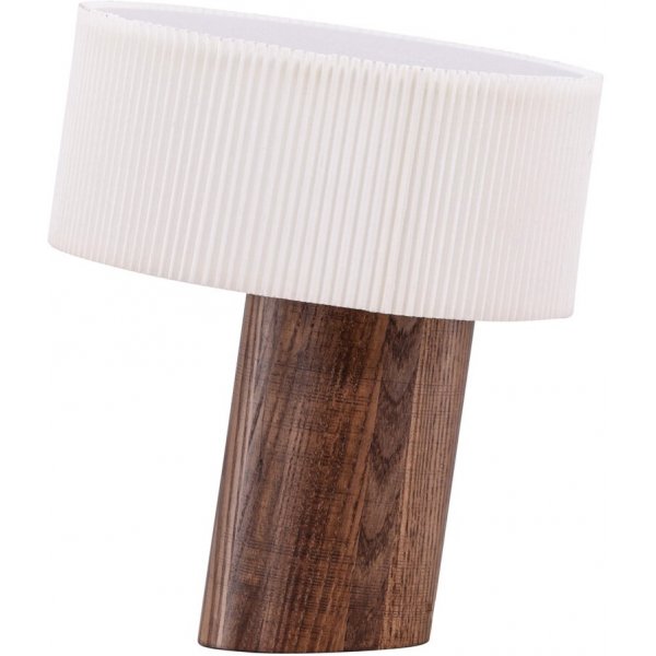 Bran�s bordslampa - Valn�t/Vit