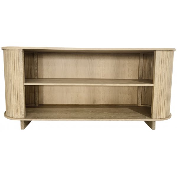 Nova dressoir in whitewash met houten latten