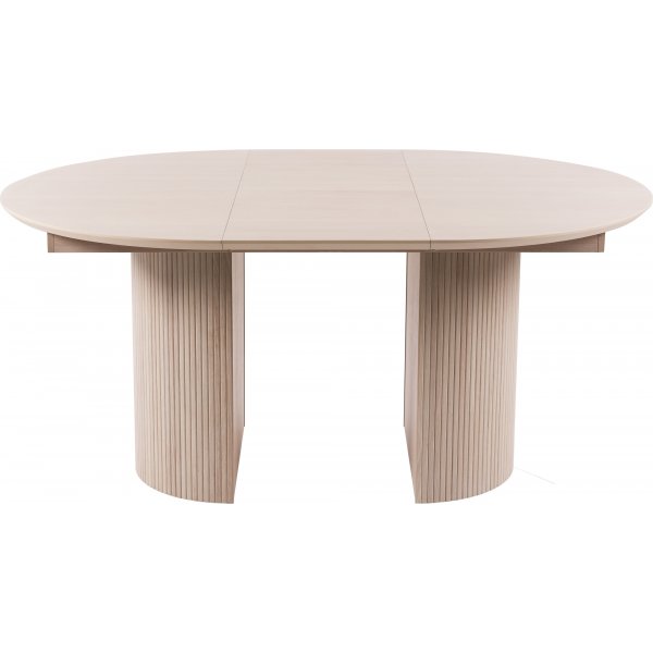 Scarlett eettafel �120 cm - Wit gepigmenteerd eiken
