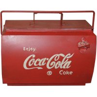 Coca Cola vintage kylbox med handtag - röd Coca Cola vintage kylbox med handtag - röd
