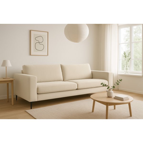 Soffa 3-sits beige - Aspen
