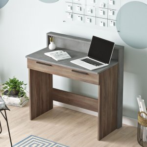 Home skrivbord - Brun/grå