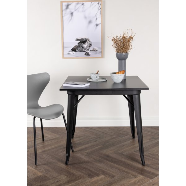 Tempe matbord 80 x 80 cm - Svart Tempe matbord 80 x 80 cm - Svart