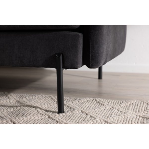 Antibes 2-sits soffa - Svart/Mörkgrå Antibes 2-sits soffa - Svart/Mörkgrå