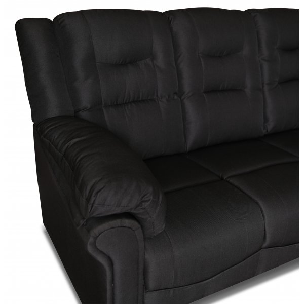 Peking svart hörnsoffa vändbar 2-H-3 / 3-H-2 + Fläckborttagare för möbler Peking svart hörnsoffa vändbar 2-H-3 / 3-H-2 + Fläckborttagare för möbler